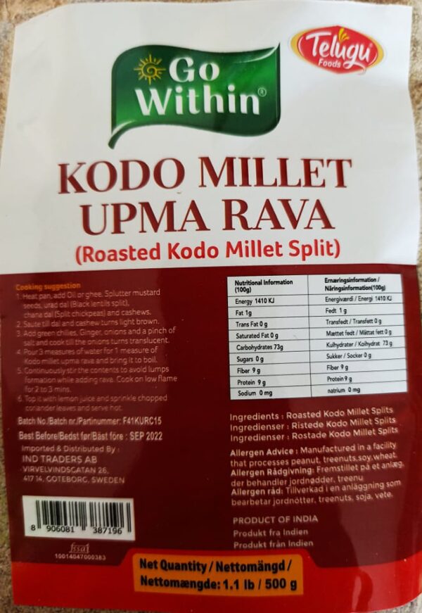 Kodo Millet Upma Rava (500 gms)